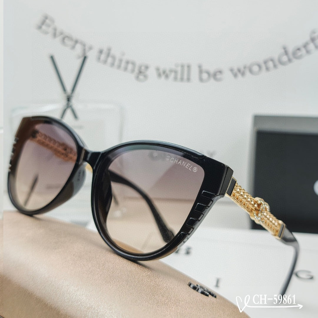 CAT EYE SUNGLASSES 59861 IN ACETATE METAL FRAME