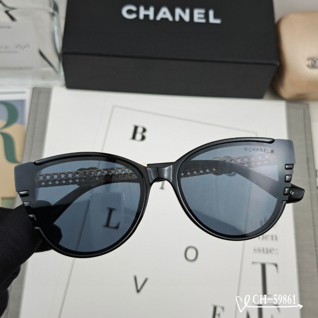CAT EYE SUNGLASSES 59861 IN ACETATE METAL FRAME