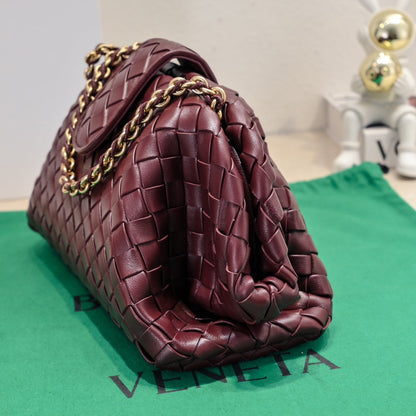 Teen Lauren 1980 With Chain 31.5 Burgundy Leather Ghw