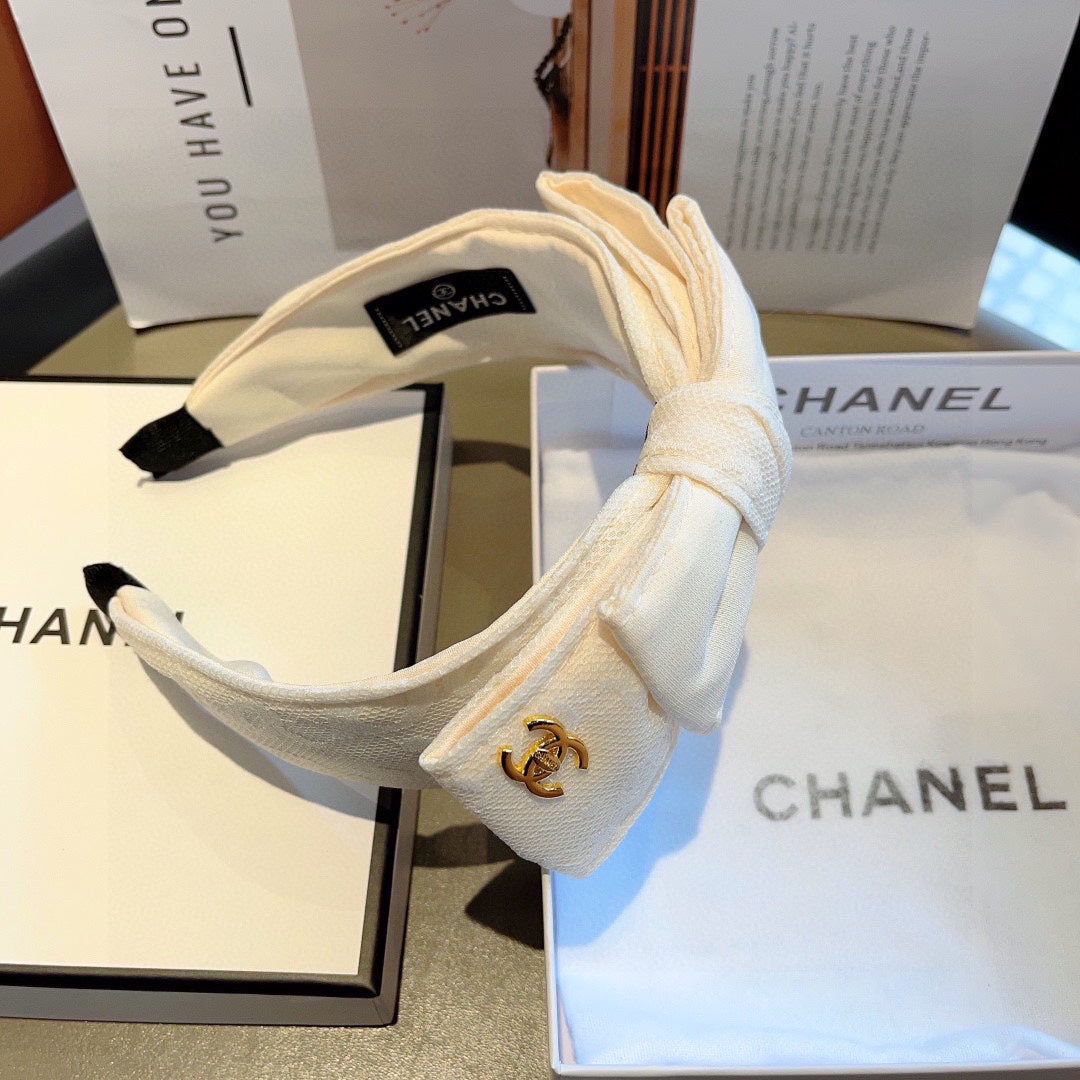 WHITE FABRIC HAIRBAND 418884