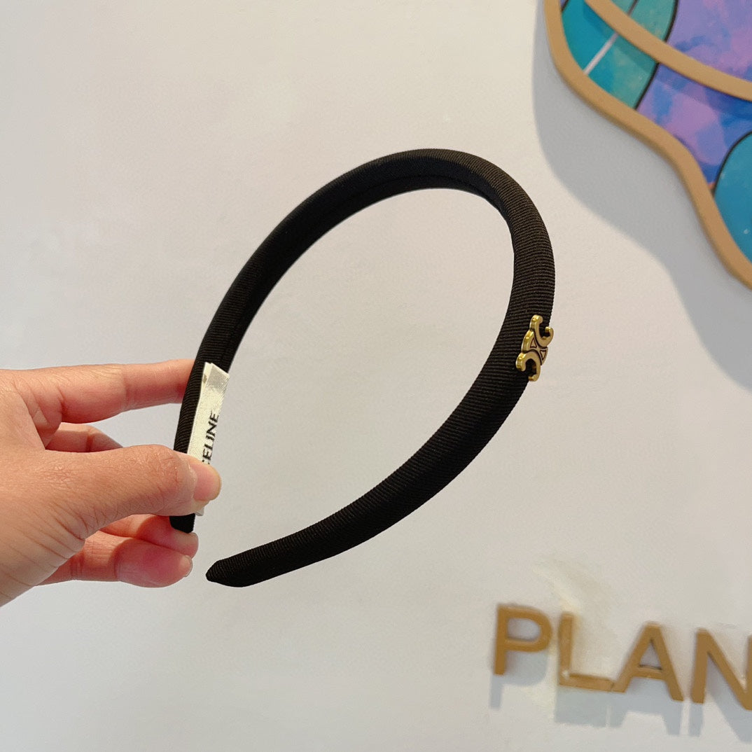 BLACK FABRIC HAIRBAND 425458