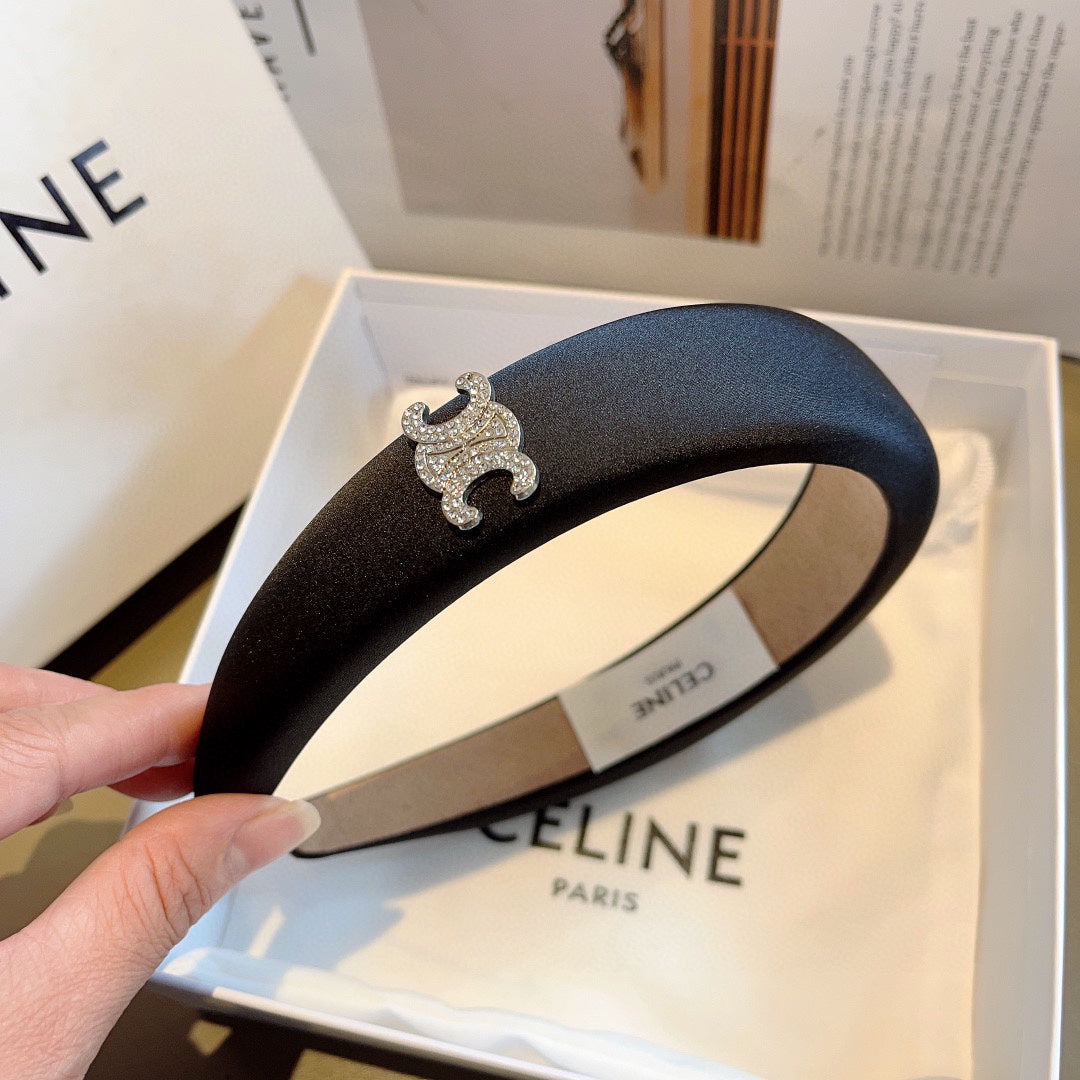 BLACK FABRIC HAIRBAND 429310