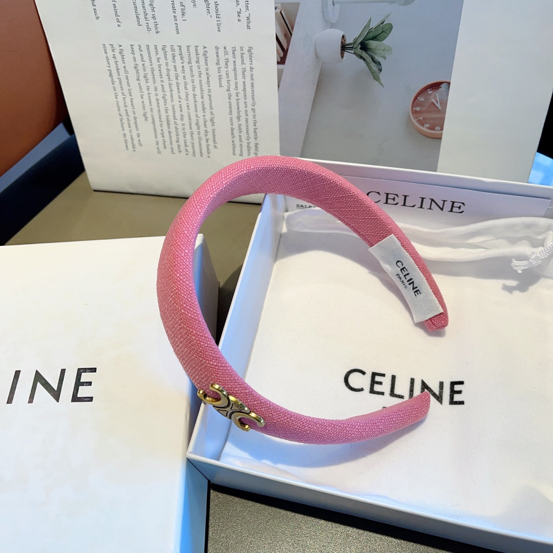 BRIGHT PINK FABRIC HAIRBAND 429342