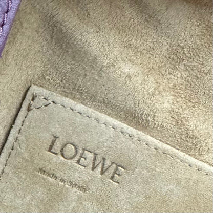 LOE PUZZLE 33 BAG IN WINE PURPLE CALFSKIN