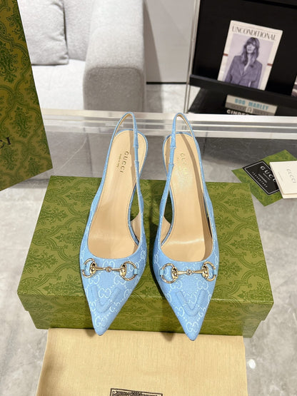 HORSEBIT SLINGBACK 105 IN SKY CANVAS