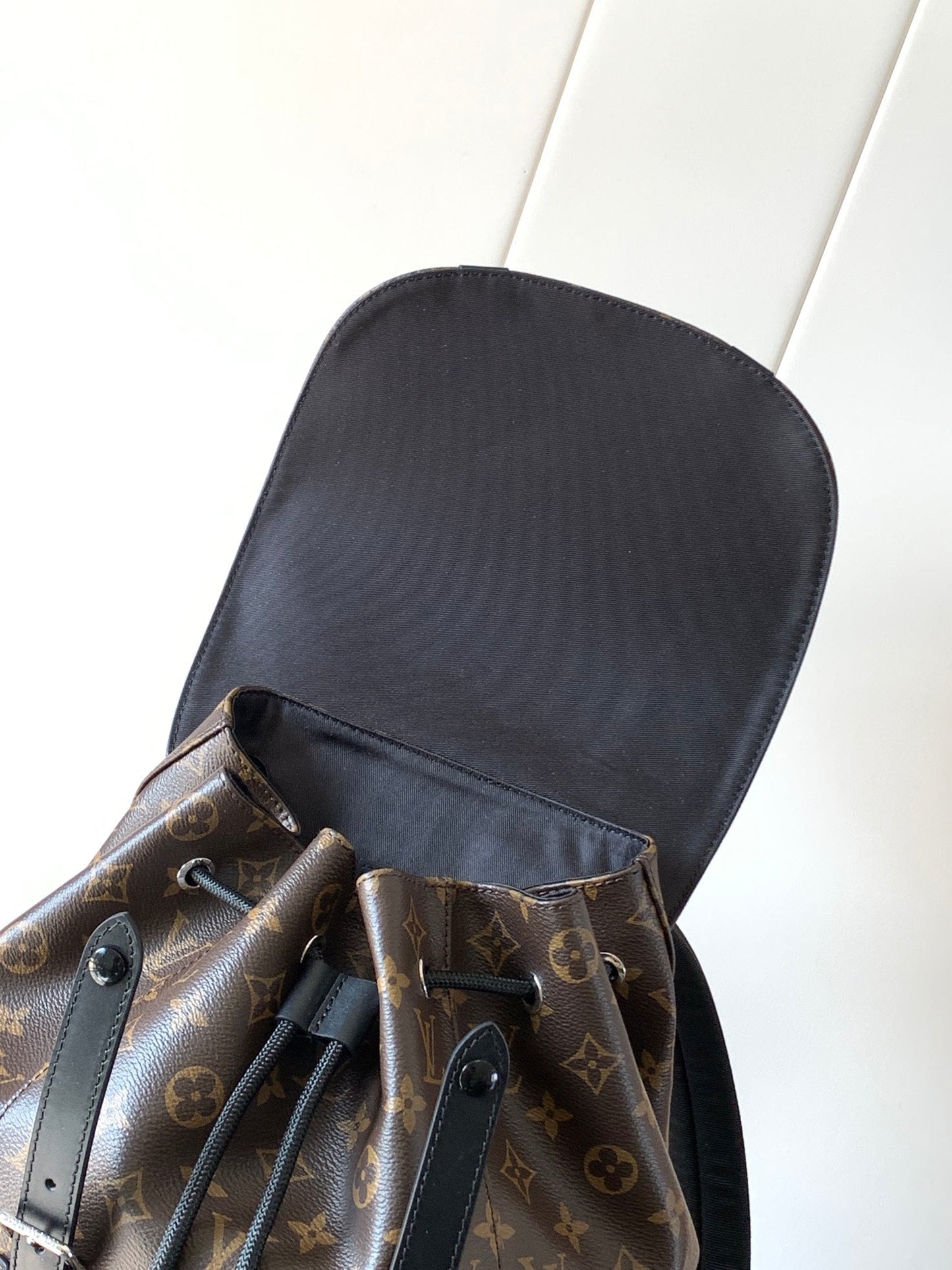 CHRISTOPHER MM BACKPACK 47 IN BROWN MONOGRAM CANVAS