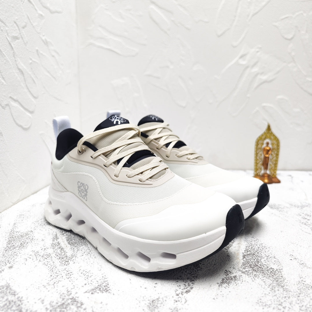 CLOUDTILT 2.0 SNEAKER PALE GRAY CALFSKIN AND BREATHABLE MESH