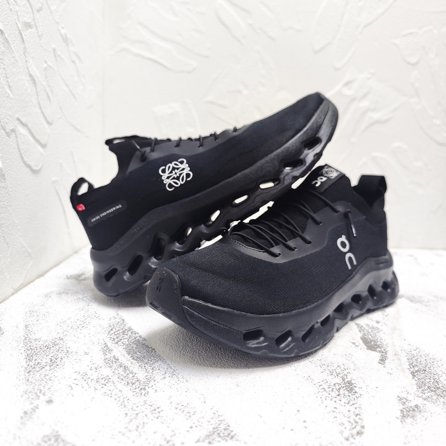 CLOUDTILT SNEAKER IN BLACK RECYCLED POLYESTER