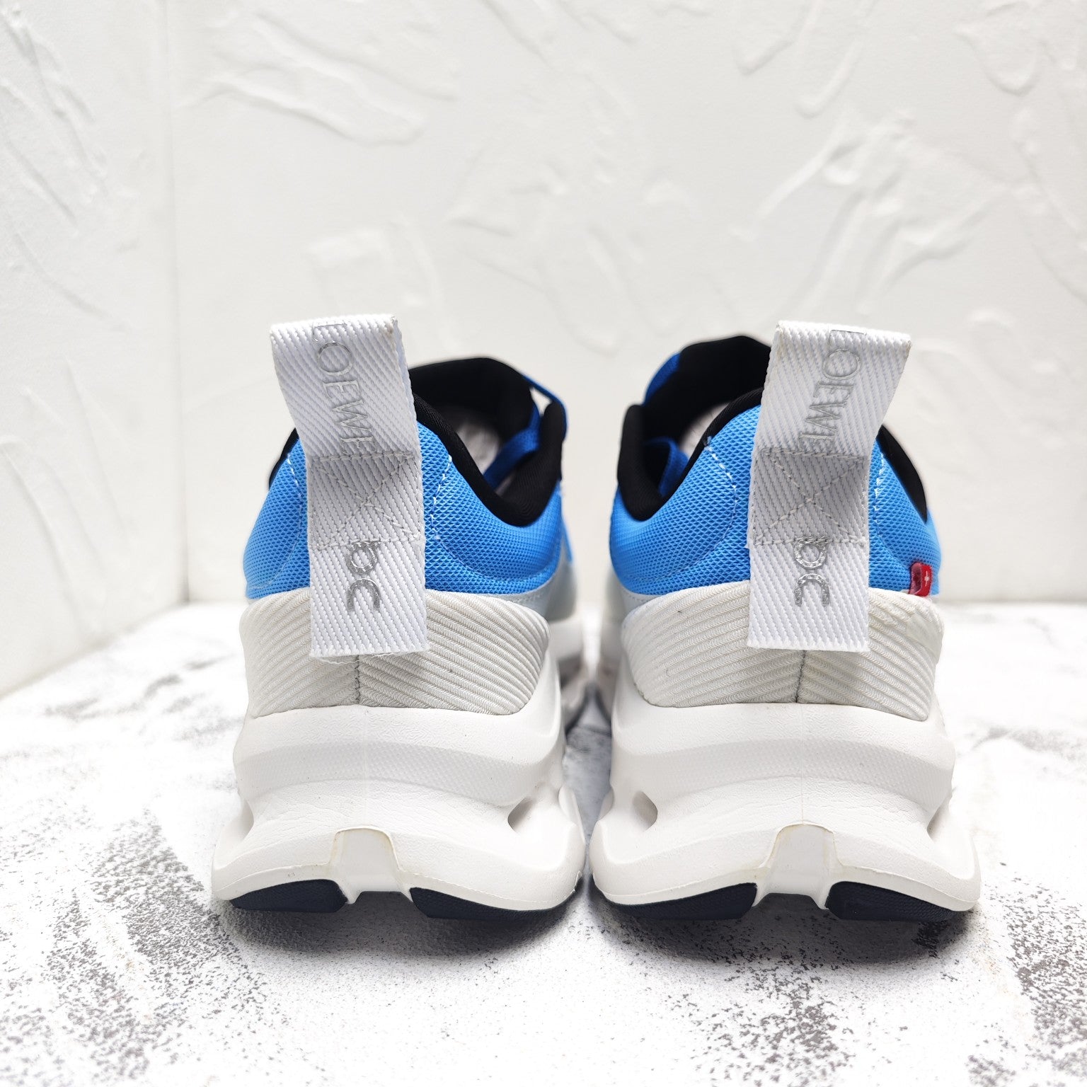 CLOUDTILT 2.0 SNEAKER COBALT BLUE MIX PALE GRAY CALFSKIN AND BREATHABLE MESH