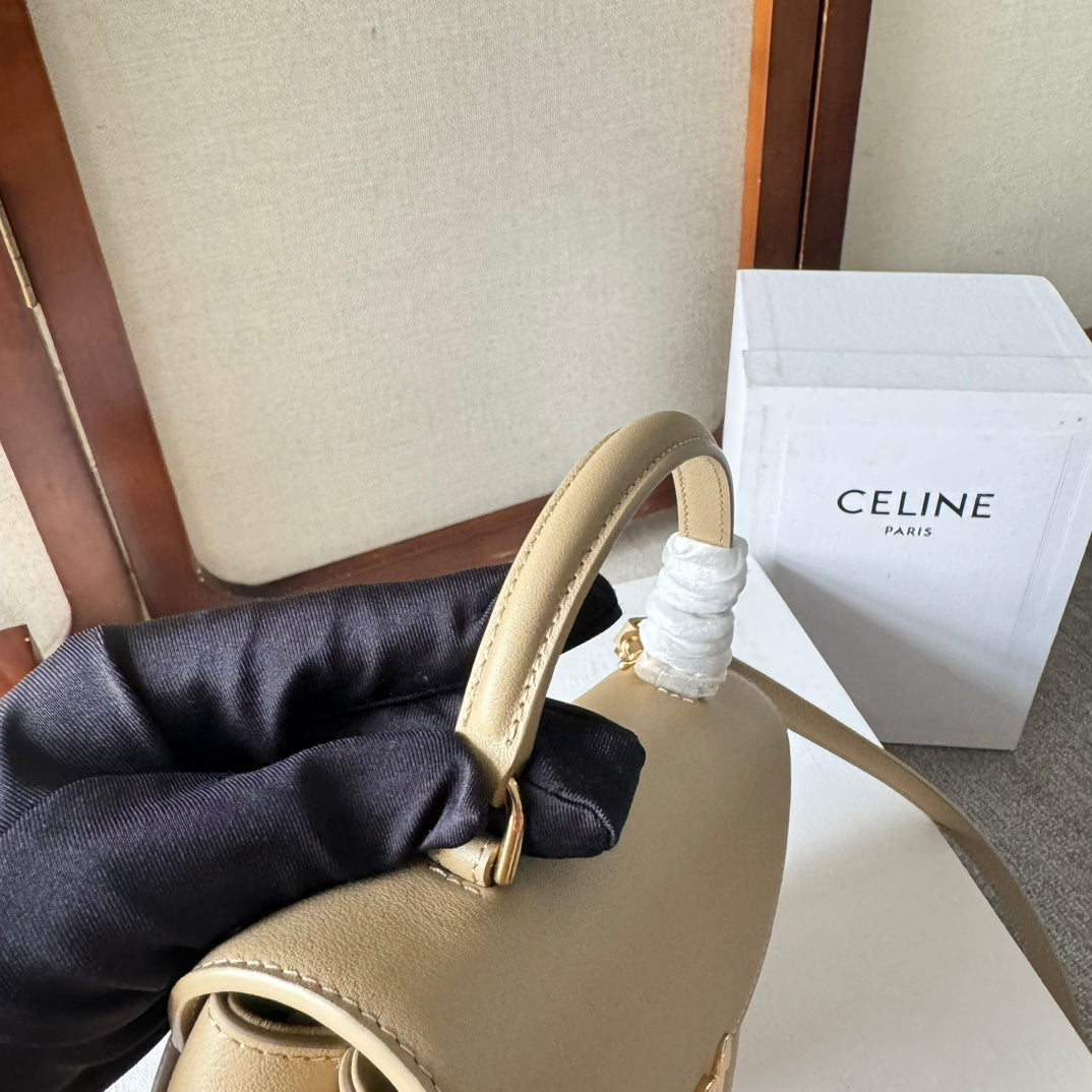 TEEN NINO BAG 20 IN PARMESEAN YELLOW SOFT CALFSKIN GOLD HARDWARE