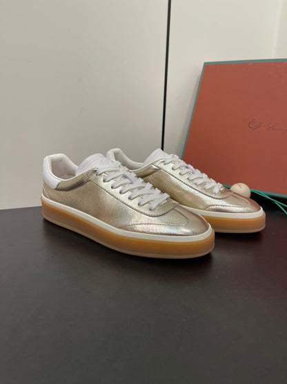 LP TENNIS WALK SNEAKERS LIGHT GOLD CALFSKIN
