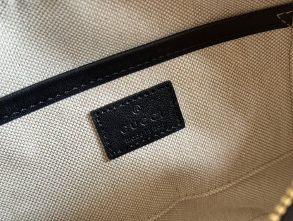 BLONDIE SMALL SHOULDER BAG 21 IN BLACK SMOOTH CALFSKIN
