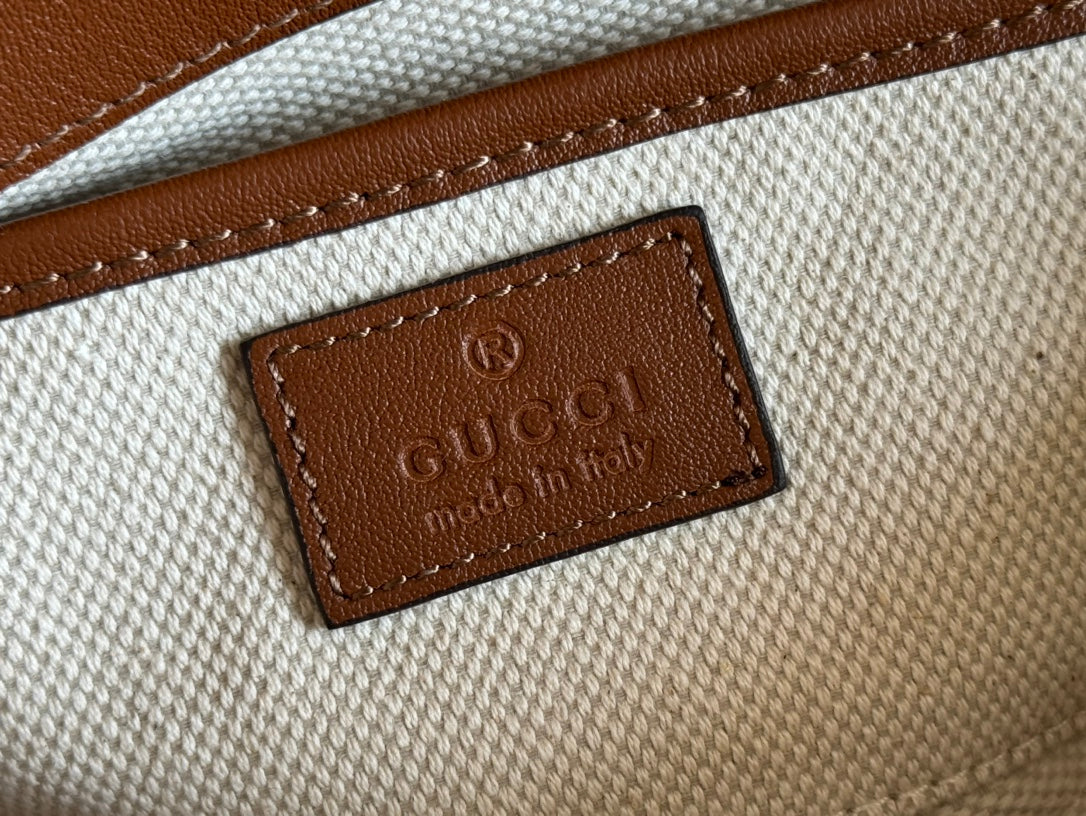 SMALL HORSEBIT 1955 SHOULDER BAG 22.6 IN BROWN CALFSKIN