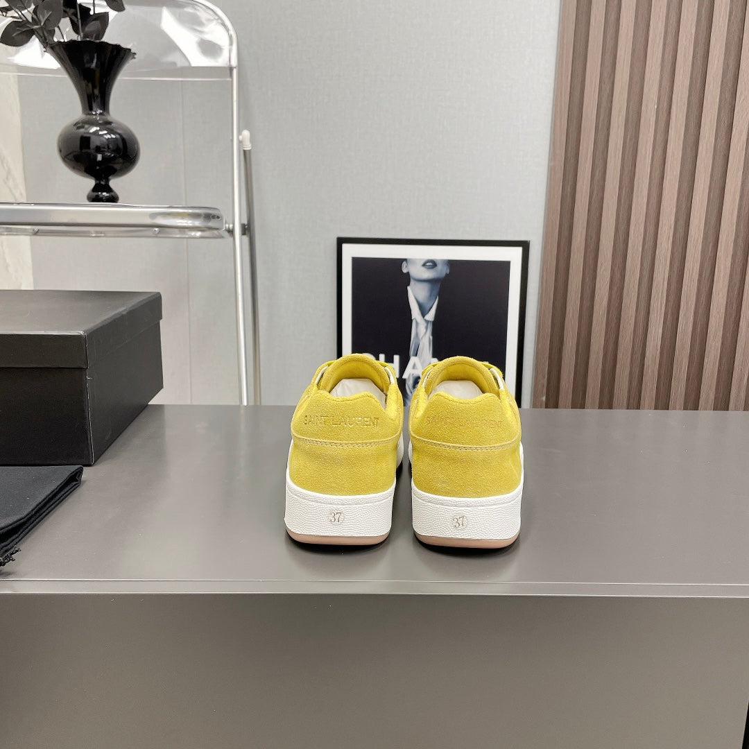SL/61 SNEAKERS IN LIGHT YELLOW SUEDE