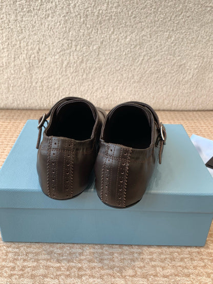 MONK STRAP IN WALNUT BROWN CALFSKIN