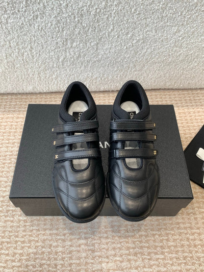 MARY JANE SNEAKERS IN BLACK LAMBSKIN