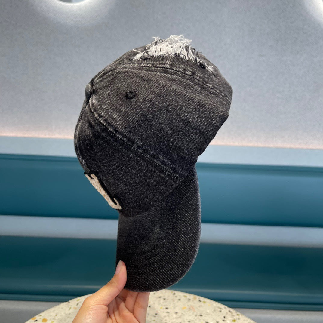 BASEBALL CAP IN BLACK DENIM 433087