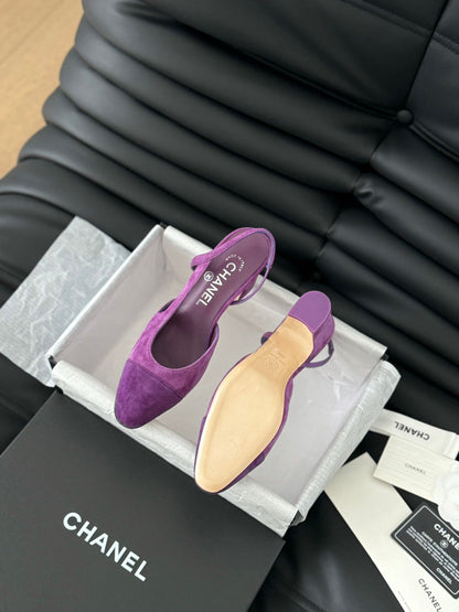 CLASSIC HIGH SLINGBACK VIOLET PURPLE SUEDE