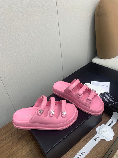 DAD SANDAL IN LIGHT PINK LAMBSKIN MULE
