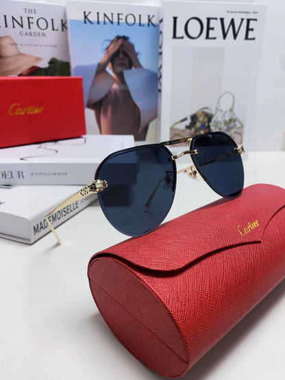 PANTHÈRE AVIATOR FRAME SUNGLASSES 562065 IN METAL