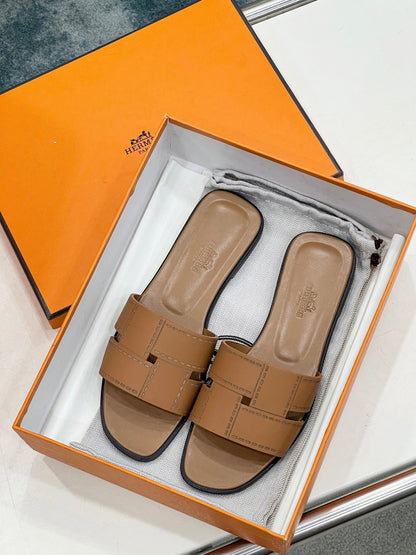IDIOMA SANDAL IN BRONZE BROWN CALFSKIN