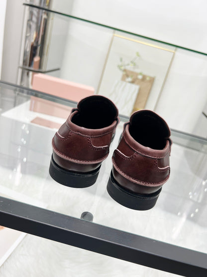 PENNY LOAFERS IN DARK BROWN CALFSKIN