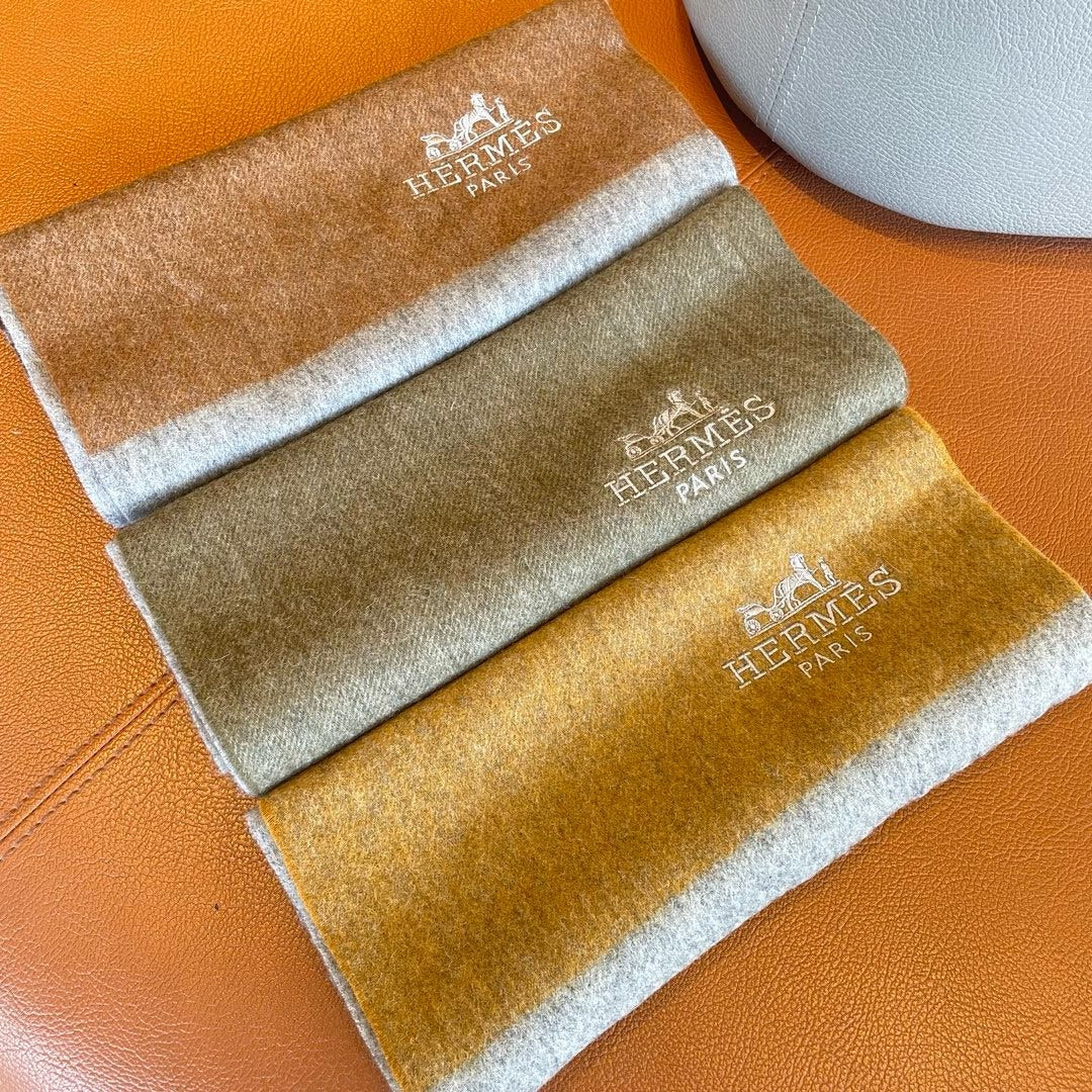 CASHMERE SCARF 180 CM HONEY ORANGE