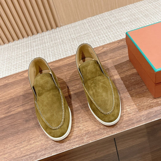 LP OPEN WALK LOAFERS BRIGHT OLIVE SUEDE