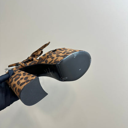 BIANCA PLATFORM SANDALS IN LEOPARD PRINT SUEDE
