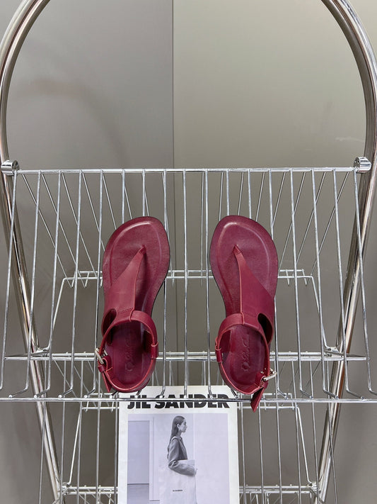 LP TRANI SANDALS BOYSENBERRY CALFSKIN