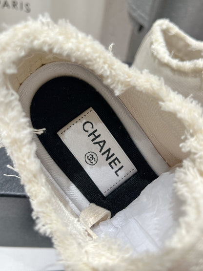 CC SNEAKER WHITE DENIM FABRIC
