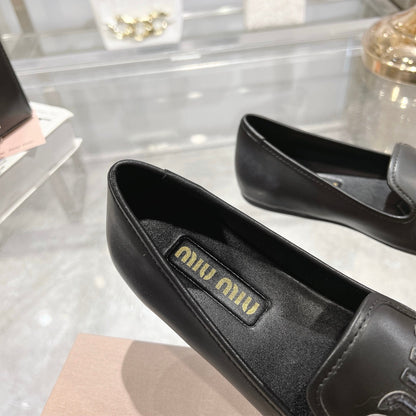 SLIP-ON SHOES BLACK COWHIDE