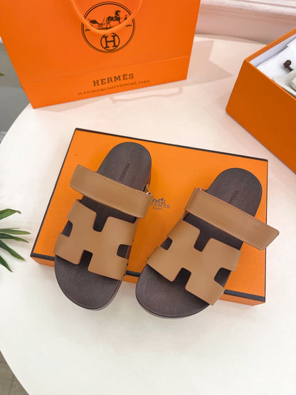 KOS CLOG IN PEANUT BROWN CALFSKIN