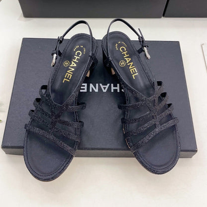 BLACK ROMAN 5 CM SANDALS
