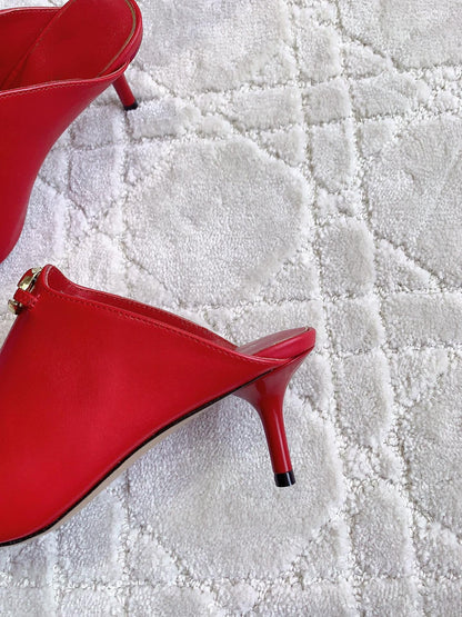 Vlogo Spool Square Toe Red
